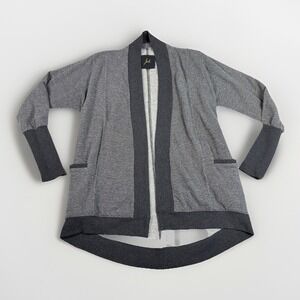 Jack By BB Dakota knit Cardigan Sweater Womens M Gray Pockets Minimalist Neutral